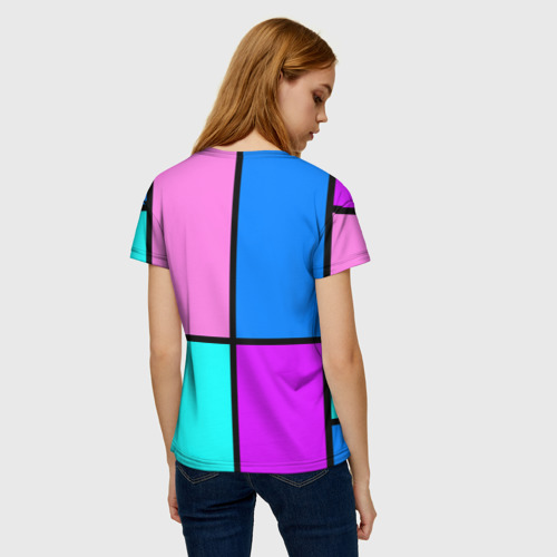Женская футболка 3D Firm аля 80-е, цвет 3D печать - фото 4