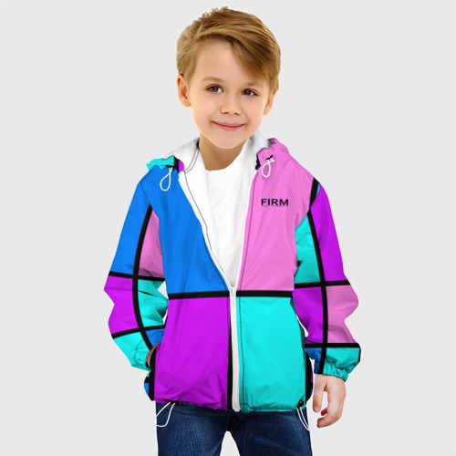 Детская куртка 3D Firm аля 80-е, цвет белый - фото 3