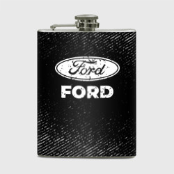 Фляга Ford с потертостями на темном фоне