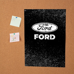 Постер Ford с потертостями на темном фоне - фото 2