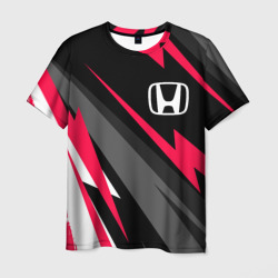 Мужская футболка 3D Honda fast lines