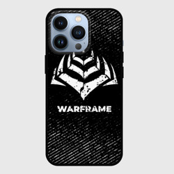 Чехол для iPhone 13 Pro Warframe с потертостями на темном фоне