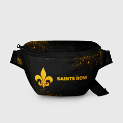 Поясная сумка 3D Saints Row - gold gradient: надпись и символ