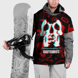 Накидка на куртку 3D Deftones rock glitch