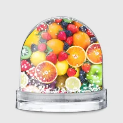 Игрушка Снежный шар Сочные фрукты