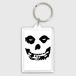 Брелок прямоугольный 35*50 Череп Misfits