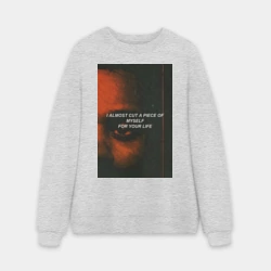 Мужской свитшот oversize без начеса хлопок Call out my name