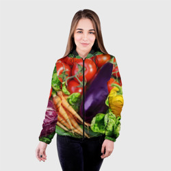 Женская куртка 3D Свежие овощи - фото 2