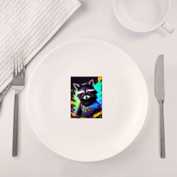 Набор: тарелка + кружка Енотик в красках - фото 2