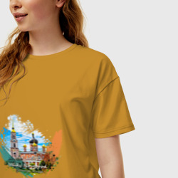 Женская футболка хлопок Oversize Великий Новгород - фото 2