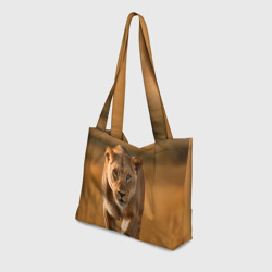 Пляжная сумка 3D Львица на охоте - фото 2