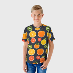 Детская футболка 3D Фрукты и ягоды - фото 2
