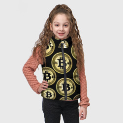 Детский жилет утепленный 3D Монеты биткоина - фото 2