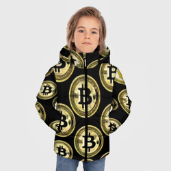 Зимняя куртка для мальчиков 3D Монеты биткоина - фото 2