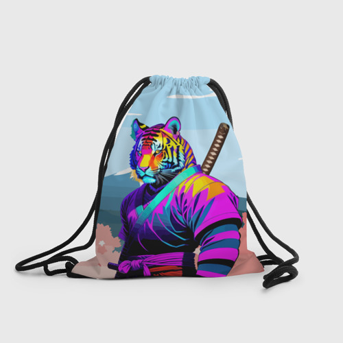 Рюкзак-мешок 3D Тигр-самурай - Япония