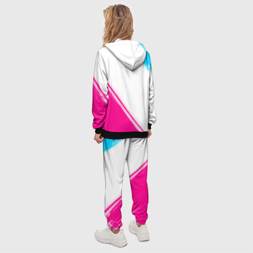 Женский костюм с толстовкой 3D Akira neon gradient style: надпись, символ, цвет черный - фото 4