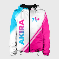 Женская куртка 3D Akira neon gradient style: надпись, символ