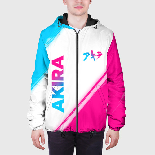 Мужская куртка 3D Akira neon gradient style: надпись, символ, цвет 3D печать - фото 4