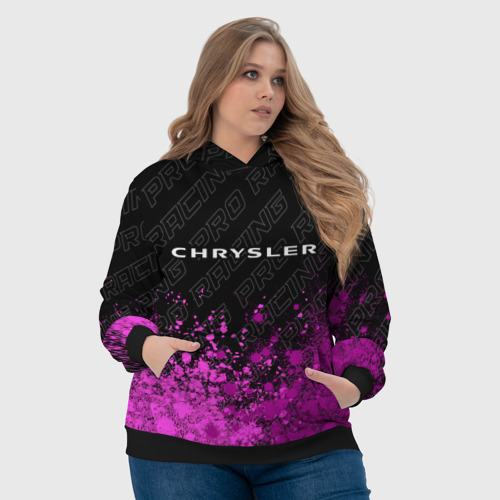 Женская толстовка 3D Chrysler pro racing: символ сверху, цвет 3D печать - фото 6