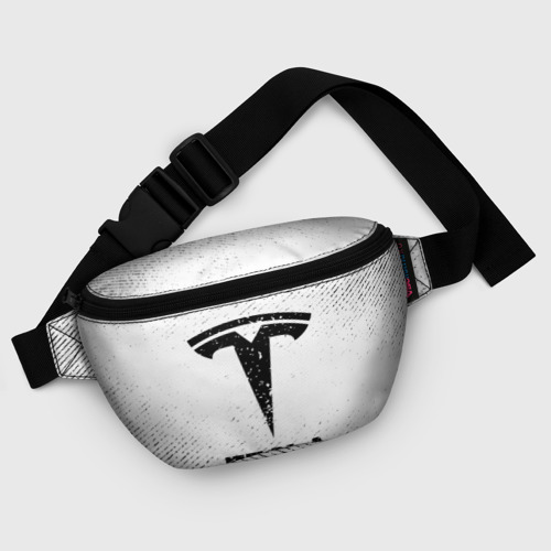 Поясная сумка 3D Tesla с потертостями на светлом фоне - фото 6