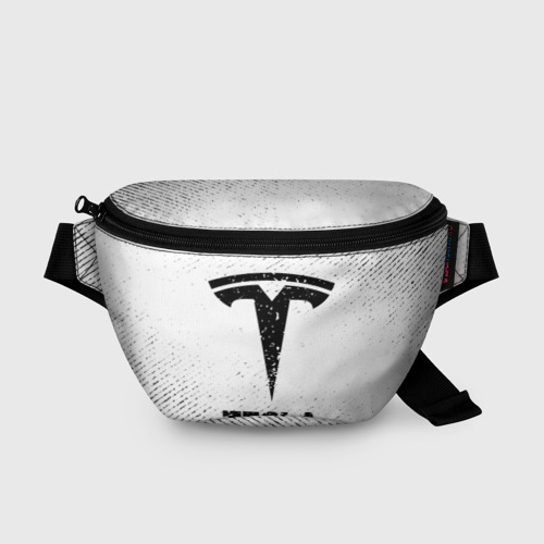 Поясная сумка 3D Tesla с потертостями на светлом фоне