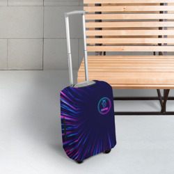 Чехол для чемодана 3D Saab neon Speed lines - фото 2
