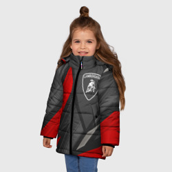 Зимняя куртка для девочек 3D Lamborghini sports racing - фото 2
