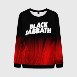 Мужской свитшот 3D Black Sabbath red plasma