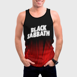 Мужская майка 3D Black Sabbath red plasma - фото 2