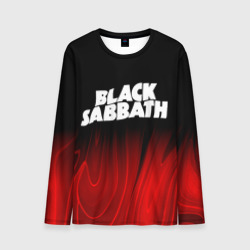 Мужской лонгслив 3D Black Sabbath red plasma