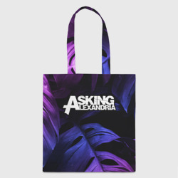 Шоппер 3D Asking Alexandria neon monstera