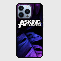Чехол для iPhone 13 Pro Asking Alexandria neon monstera