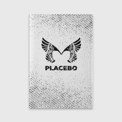 Обложка для паспорта матовая кожа Placebo с потертостями на светлом фоне