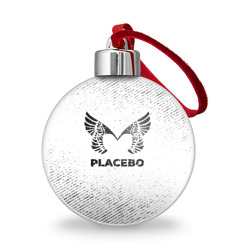 Ёлочный шар Placebo с потертостями на светлом фоне