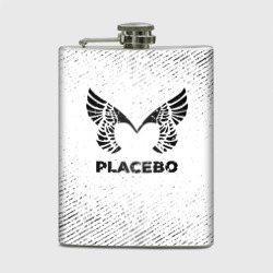 Фляга Placebo с потертостями на светлом фоне