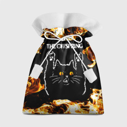 Подарочный 3D мешок The Offspring рок кот и огонь