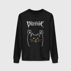 Женский свитшот хлопок Bullet For My Valentine rock cat