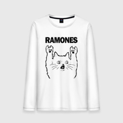 Мужской лонгслив хлопок Ramones - rock cat