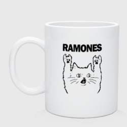 Кружка керамическая Ramones - rock cat