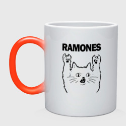 Кружка хамелеон Ramones - rock cat