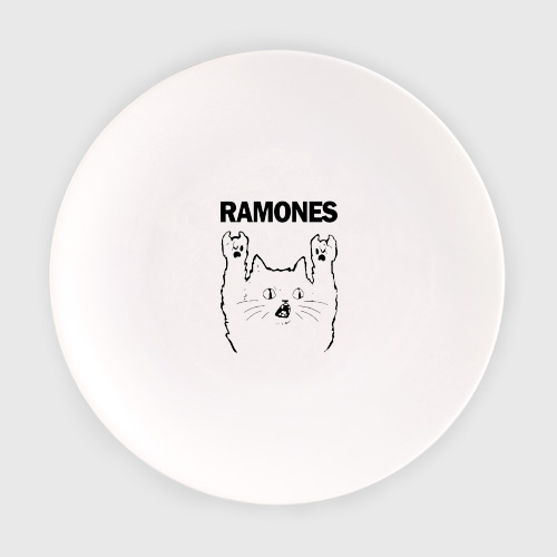 Тарелка Ramones - rock cat