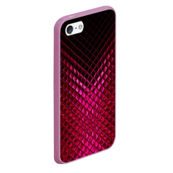 Чехол для iPhone 5/5S матовый Рубиновая змеиная кожа - фото 2