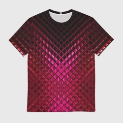 Мужская футболка 3D Рубиновая змеиная кожа