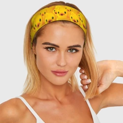 Повязка на голову 3D Желтая резиновая уточка для ванны - фото 2