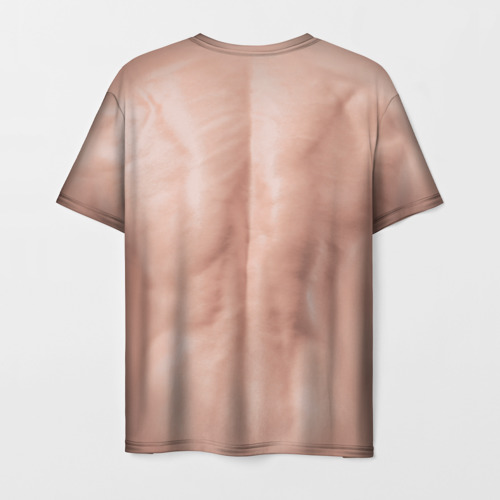 Мужская футболка 3D Мужской торс качка с мышцами - идеальное тело с мускулами, цвет 3D печать - фото 2