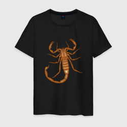 Скорпион коричневых тонов – Мужская футболка хлопок с принтом купить со скидкой в -20%