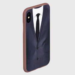 Чехол для iPhone XS Max матовый Деловой пиджак с рубашкой - фото 2