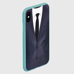 Чехол для iPhone XS Max матовый Деловой пиджак с рубашкой - фото 2