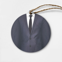 Деревянная игрушка круг Деловой пиджак с рубашкой