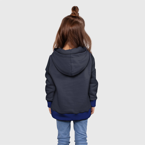 Детская толстовка 3D Деловой пиджак с рубашкой, цвет синий - фото 5